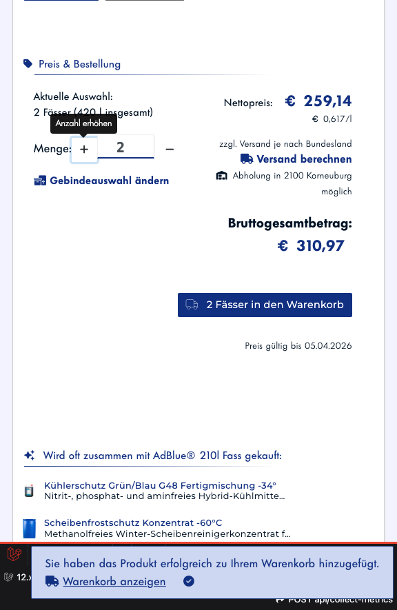 Schritt 7: Bestätigung erhalten